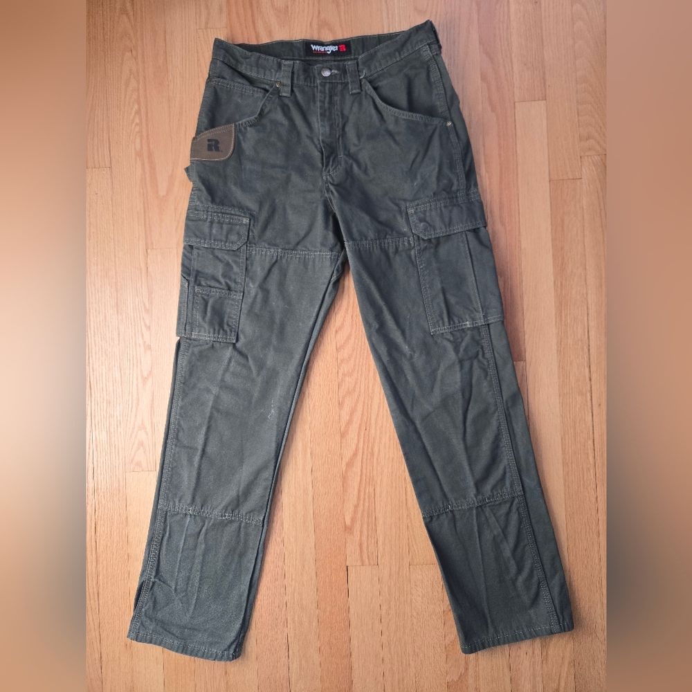 Wrangler RIGGS Workwear Ripstop Ranger Cargo Pant, Loden (green) | Like New!